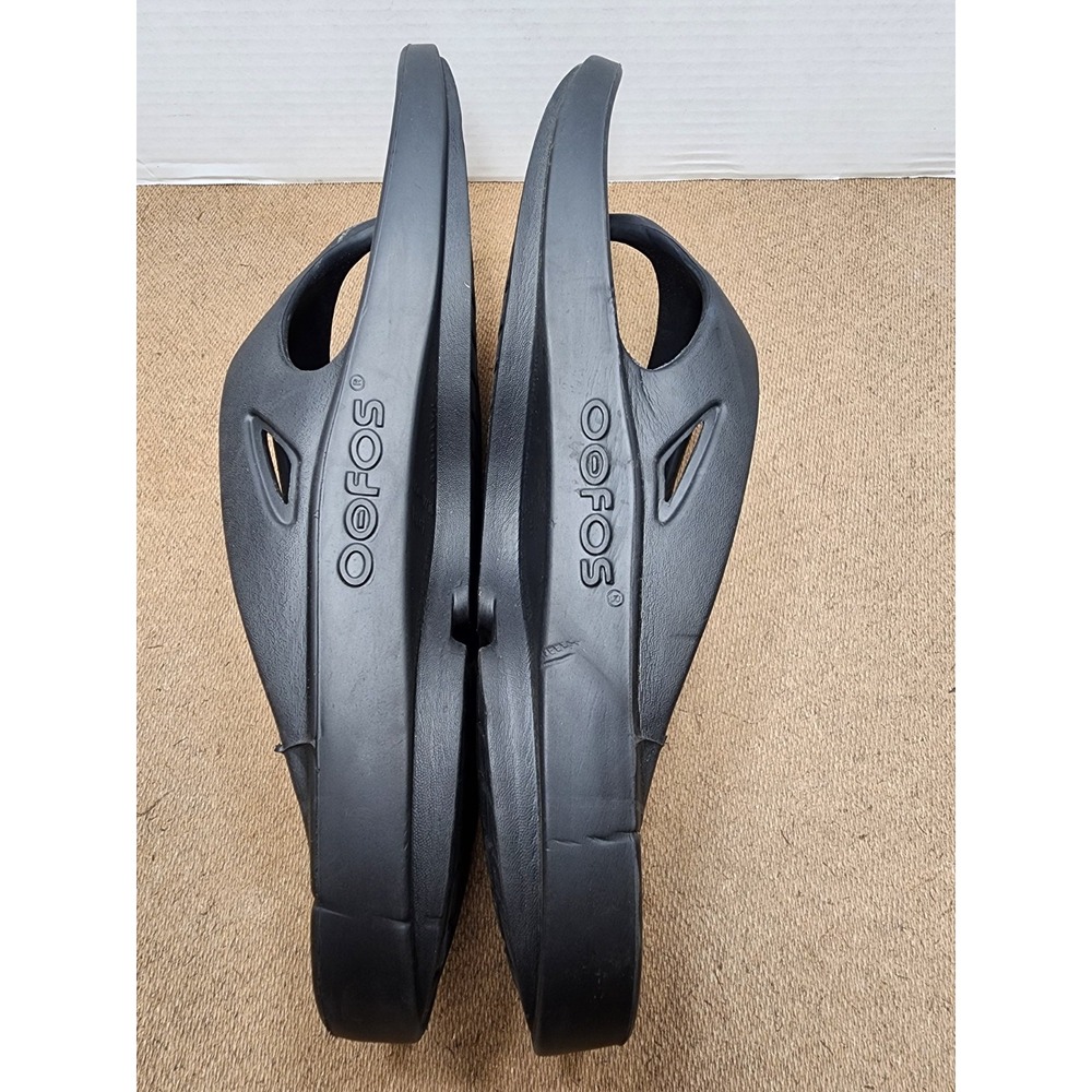OOFOS Men's OOriginal Slip-On Light Weight Thong Sandals Black Mens 14 W16 - Picture 8 of 9
